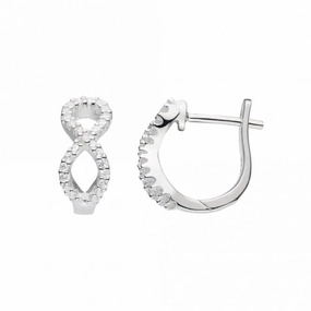 Infinity Zirconia Hoop Earrings 5511CZ