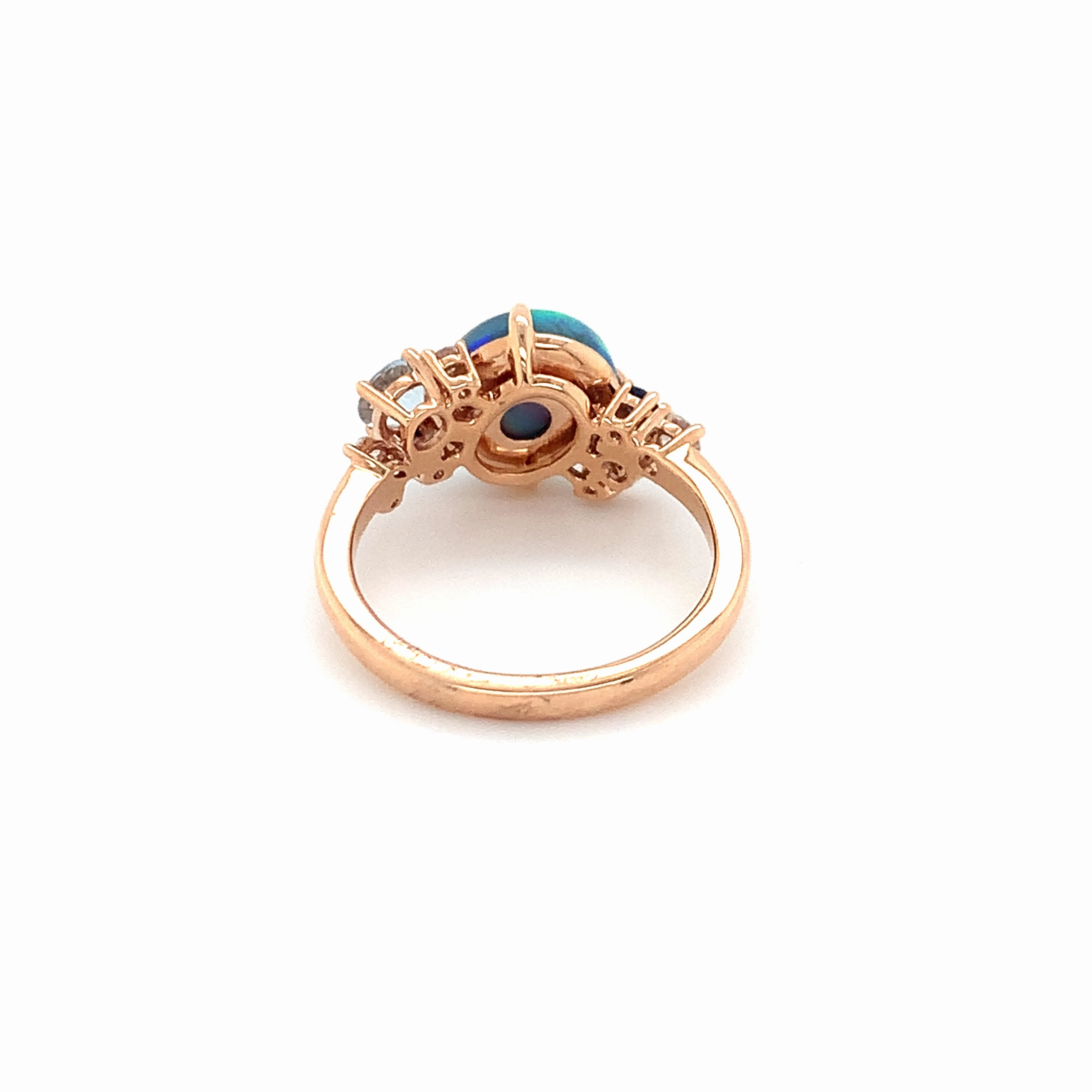 Iris Blue Opal Ring