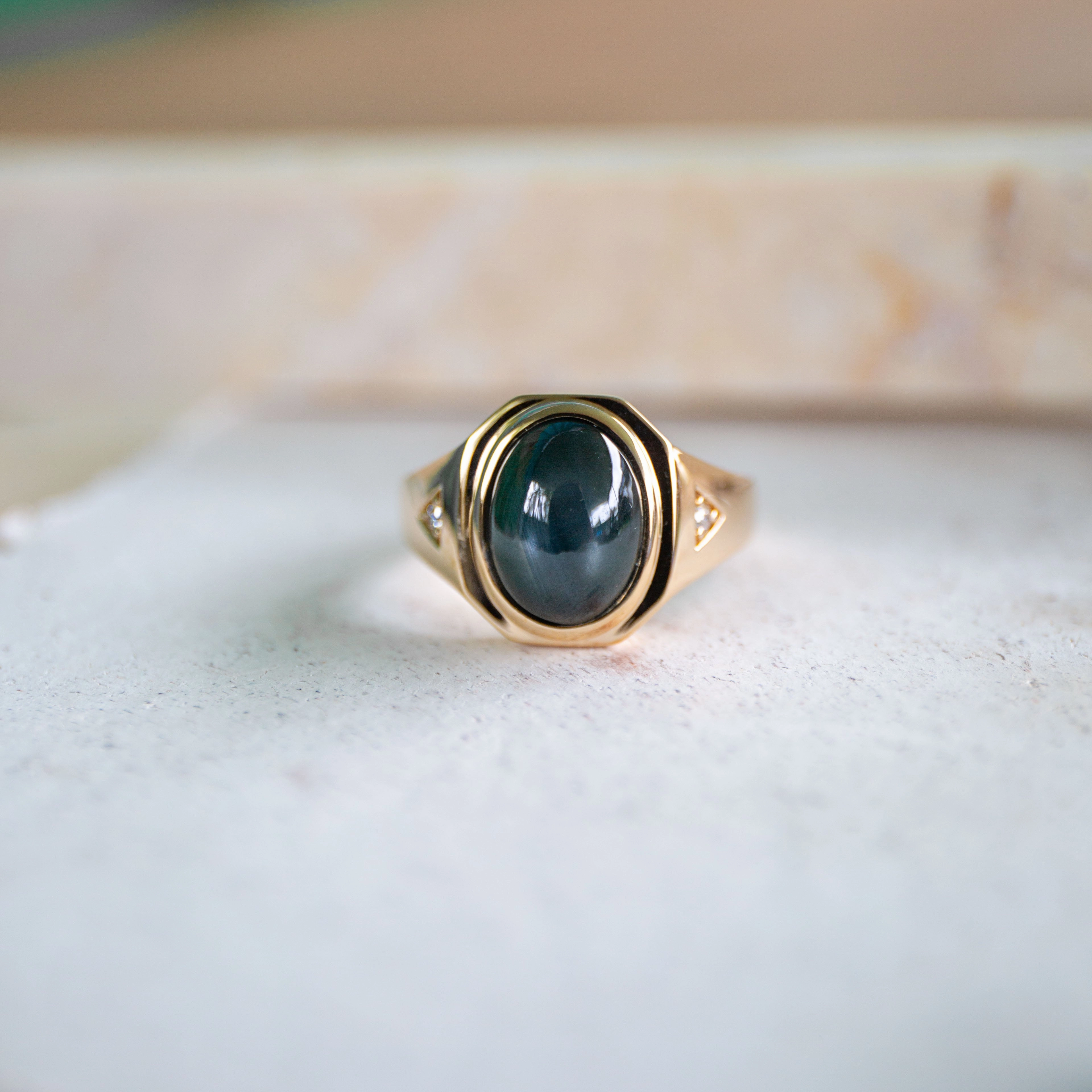 Jasper Star Sapphire Ring