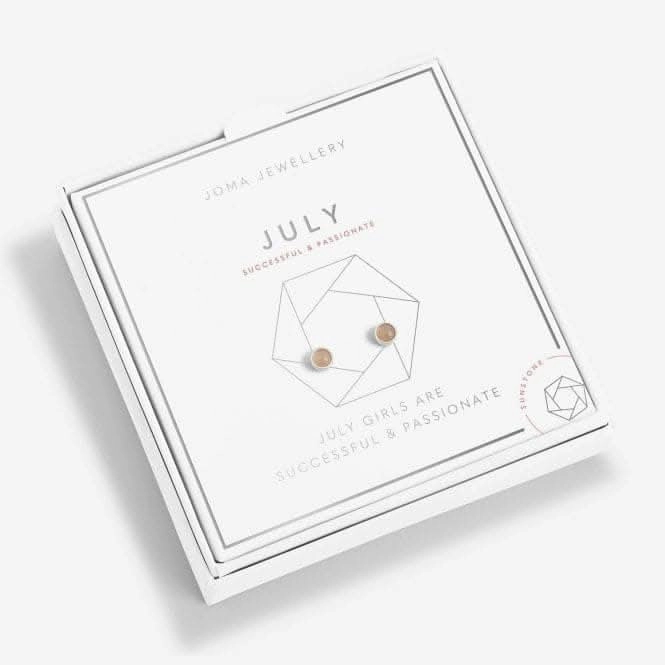 July Birthstone Boxed Earrings 5534