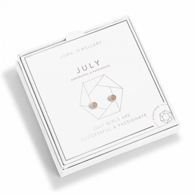 July Birthstone Boxed Earrings 5534