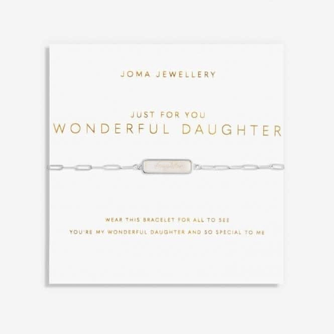Just For You Wonderful Daughter Silver 18cm   3cm Bracelet 6357