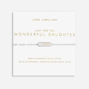 Just For You Wonderful Daughter Silver 18cm   3cm Bracelet 6357