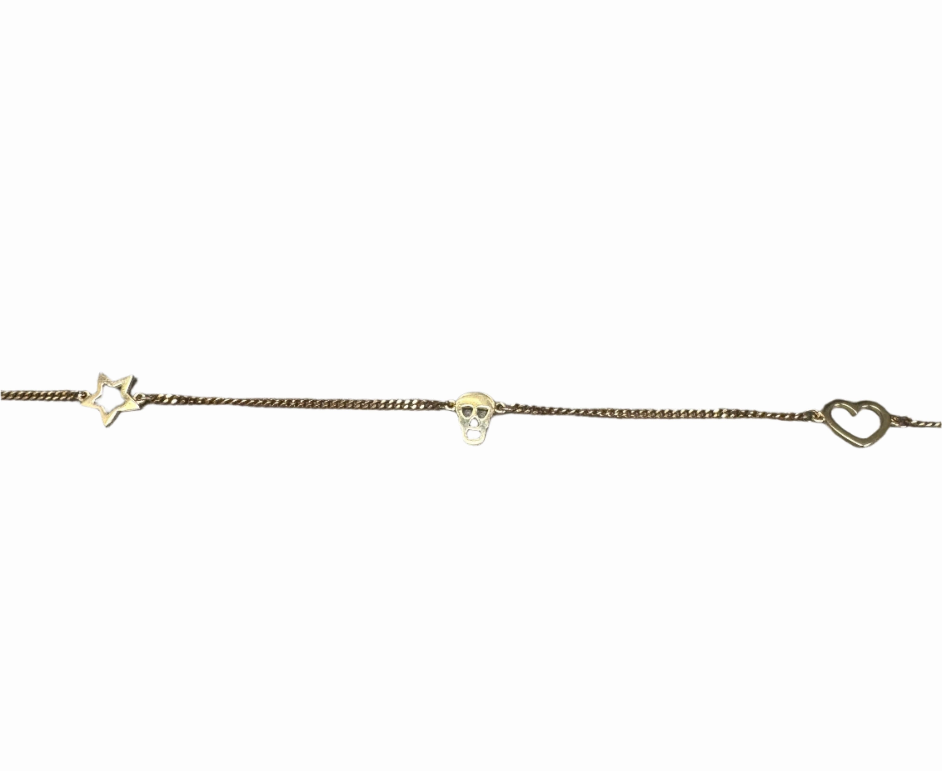Karen Walker - 9ct Yellow Gold Mini Charm Bracelet