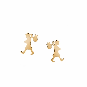 Karen Walker - 9ct Yellow Gold Runaway Girl Stud