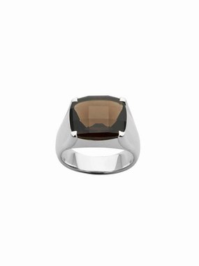 Karen Walker - Chequerboard 14X12mm Smokey Quartz