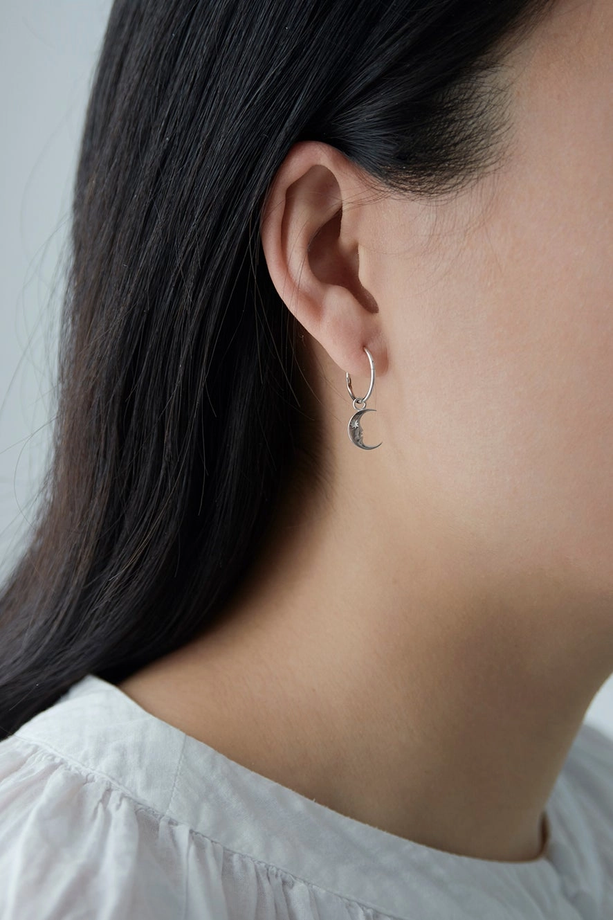 Karen Walker - Crescent Moon and Star Sleepers Silver