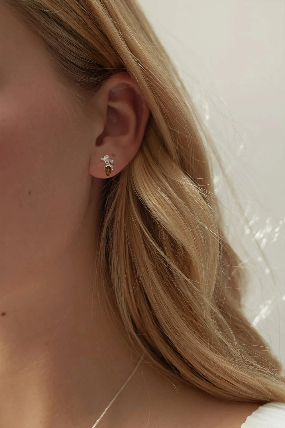 Karen Walker - Karen Walker Acorn and Leaf Studs Gold
