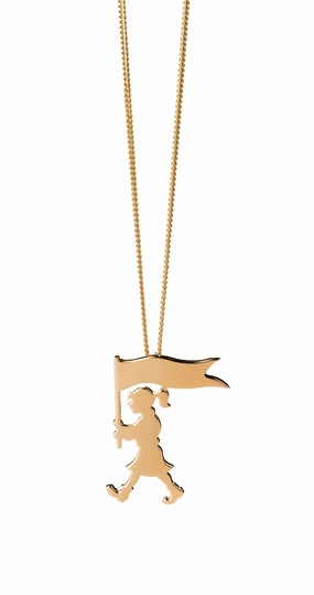 Karen Walker - Marching Girl - 9ct Yellow Gold