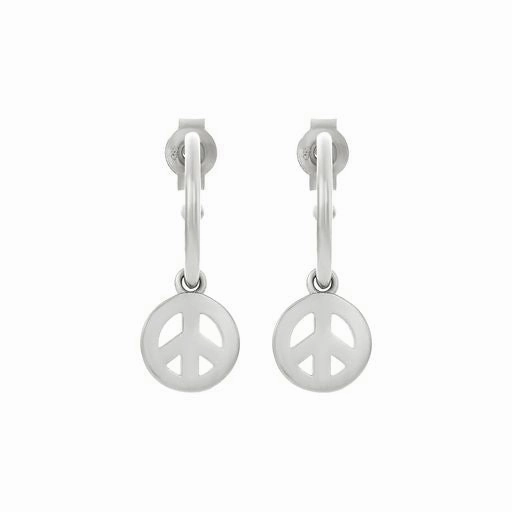 Karen Walker - Mini Peace Hoop Earrings