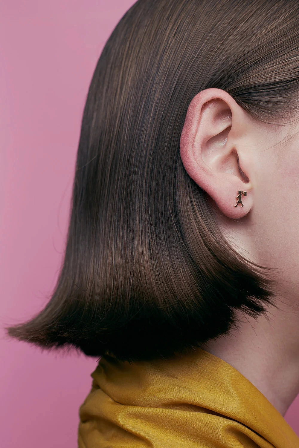 Karen Walker - Runaway Girl Studs Rose Gold