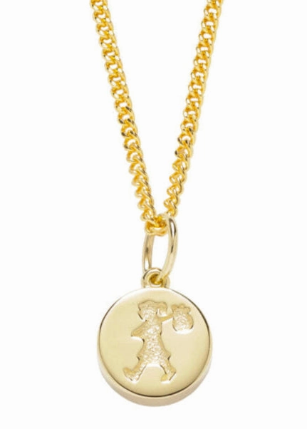 Karen Walker - Runaway Stamp Charm 9ct Yellow Gold