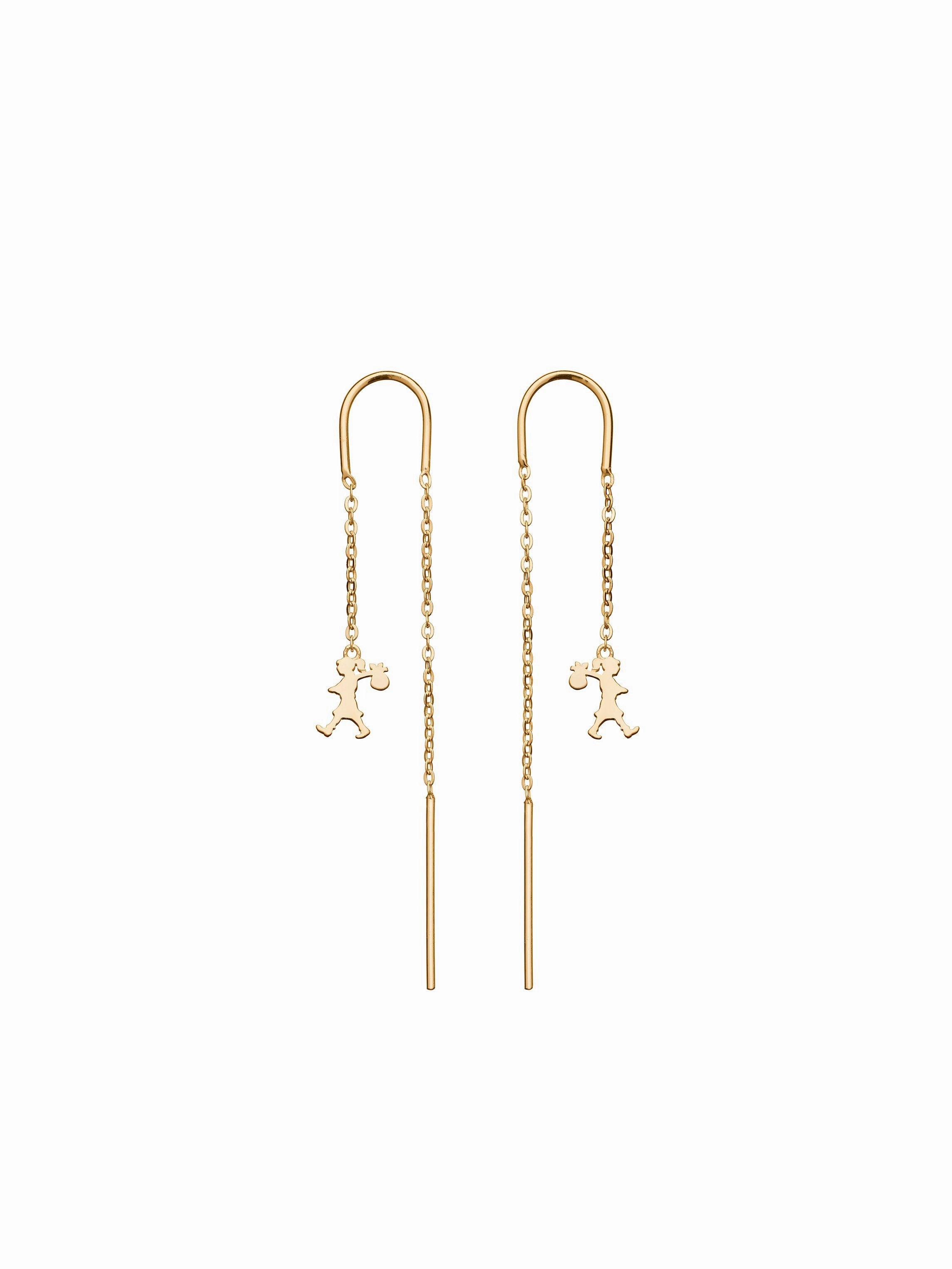 Karen Walker - Runaway Thread Earrings Gold