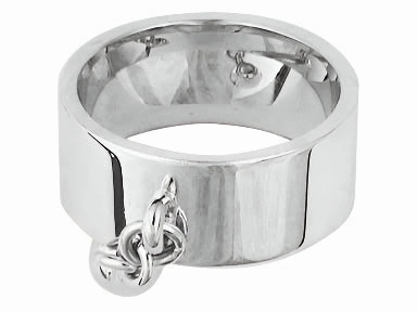 Karen Walker - Sterling Silver Ball & Chain Ring