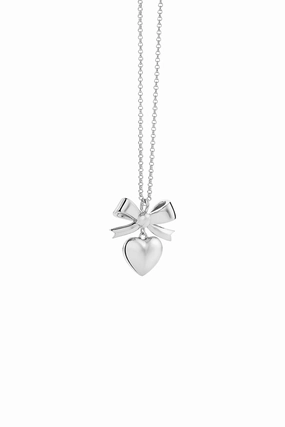 Karen Walker - Superlove Bow Necklace Silver