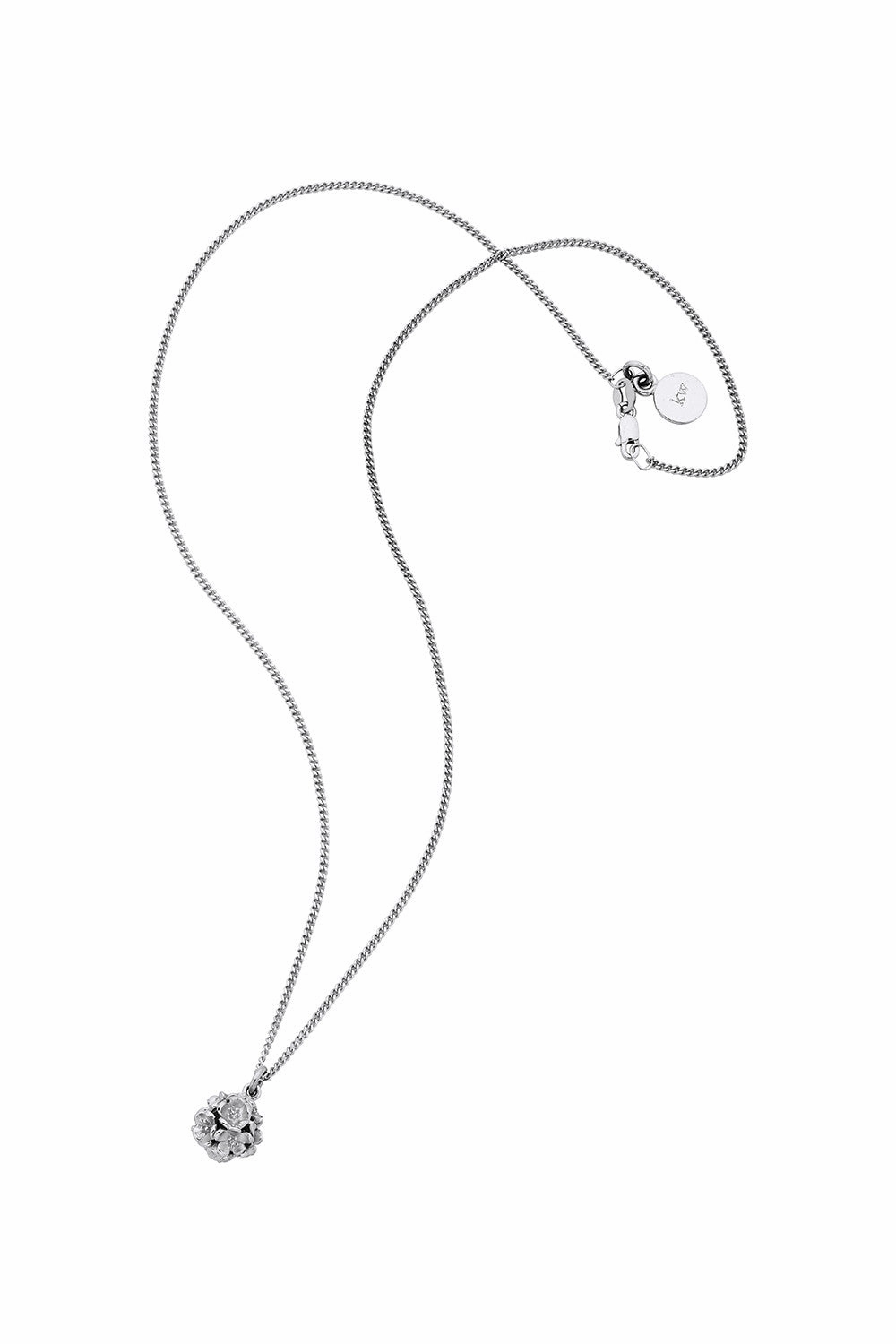 Karen Walker Botanical Small Flower Ball Pendant - Silver
