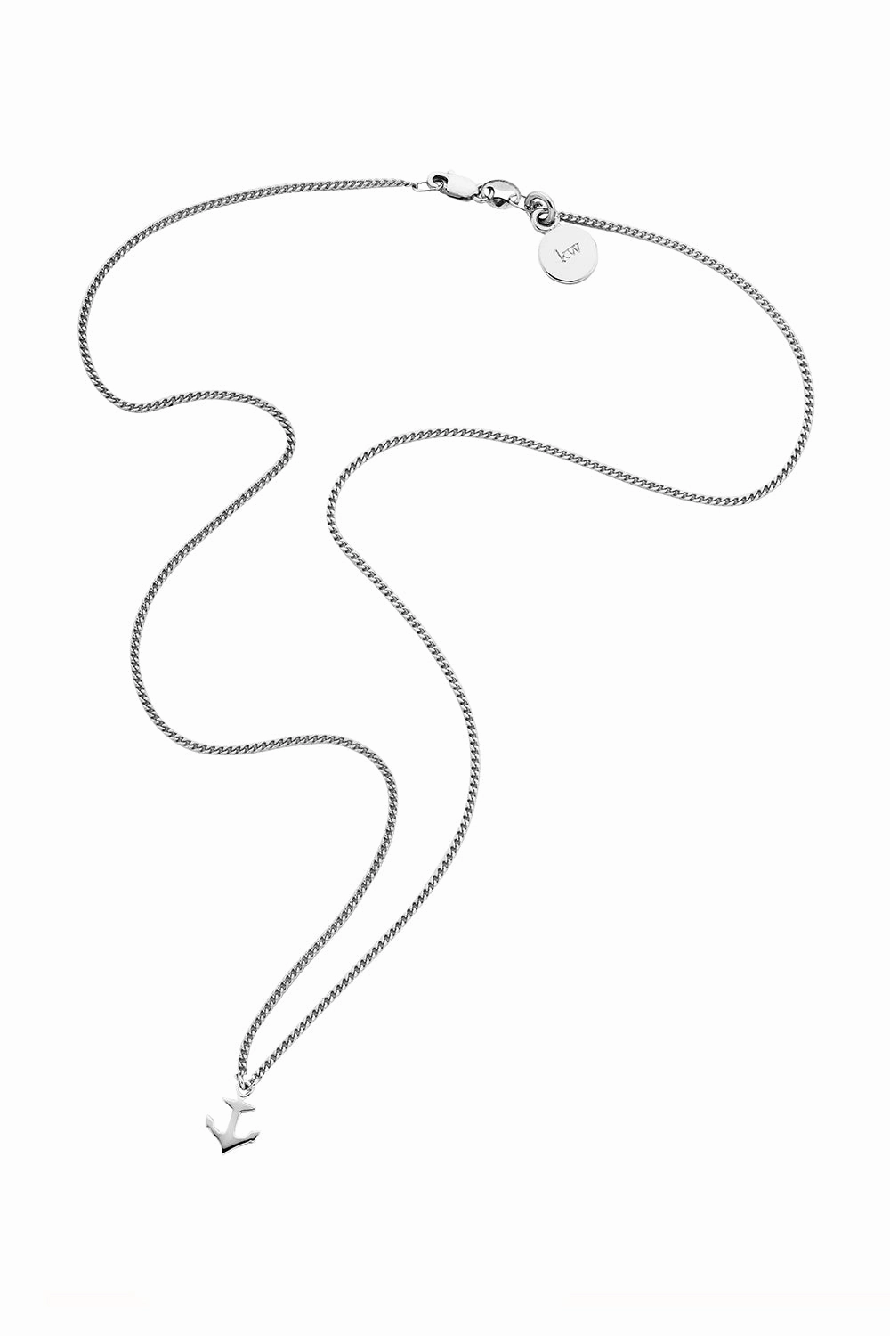 Karen Walker Mini Anchor Necklace - Silver