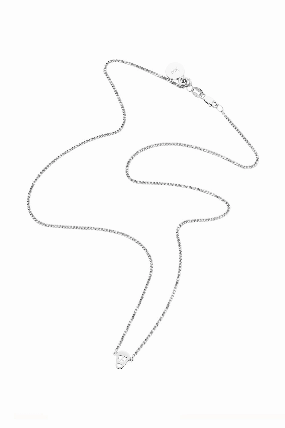 Karen Walker Mini Skull Necklace - Silver