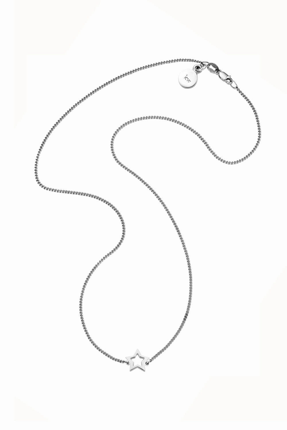 Karen Walker Mini Star Necklace - Silver