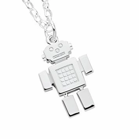 Karen Walker Robot Boy Pendant - Silver