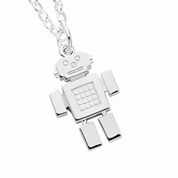 Karen Walker Robot Boy Pendant - Silver