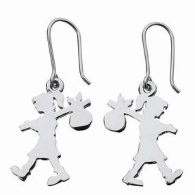 Karen Walker Runaway Girl Earrings - Silver