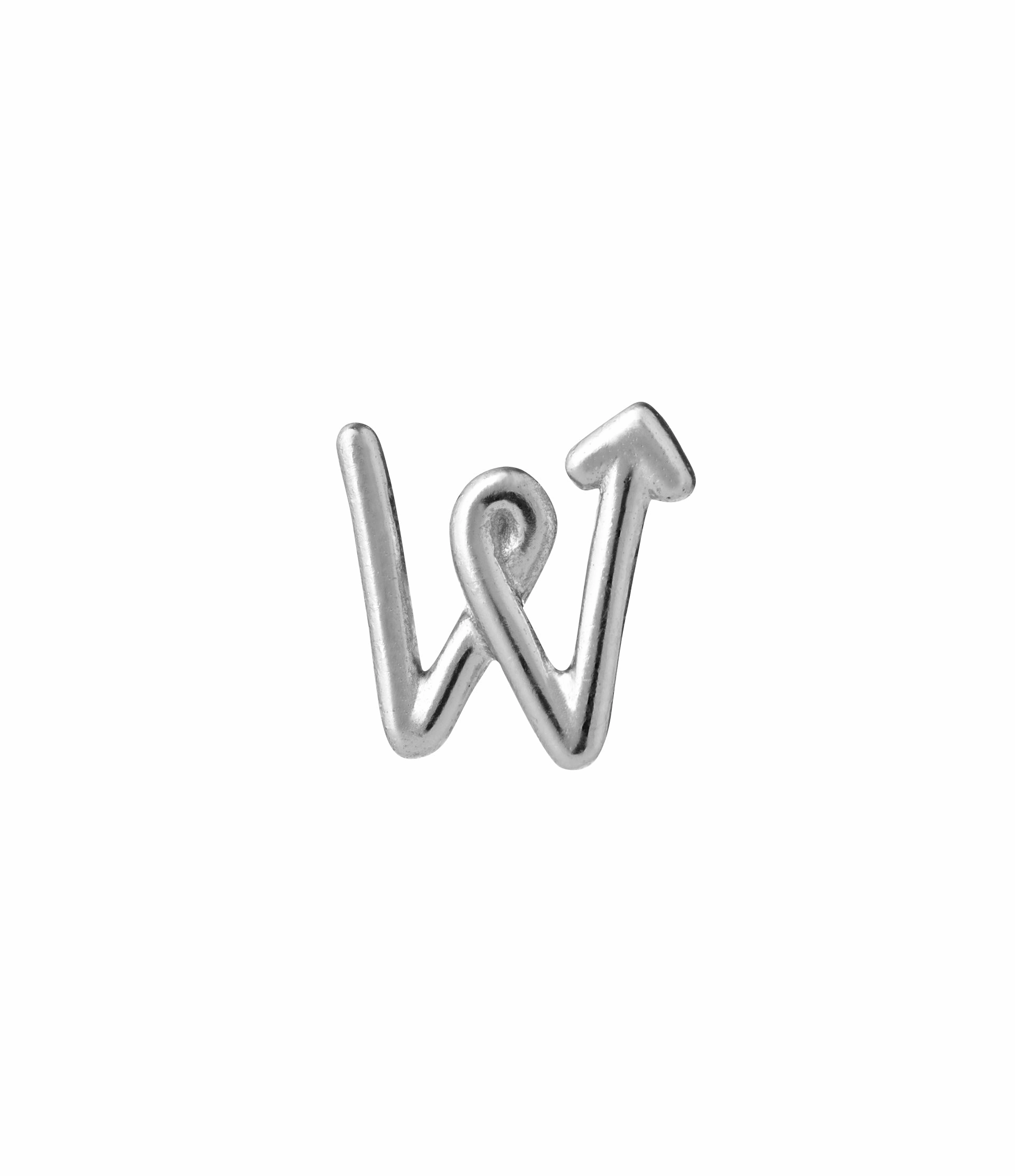 Karen Walker Single Initial Stud - W