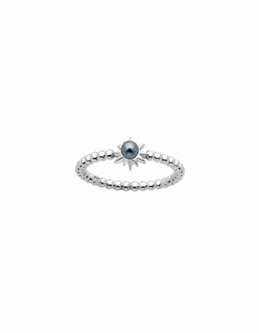 Karen Walker Temptation Ring - Silver, Pearl