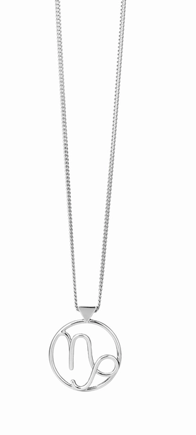 Karen Zodiac Pendant - Capricorn - Silver