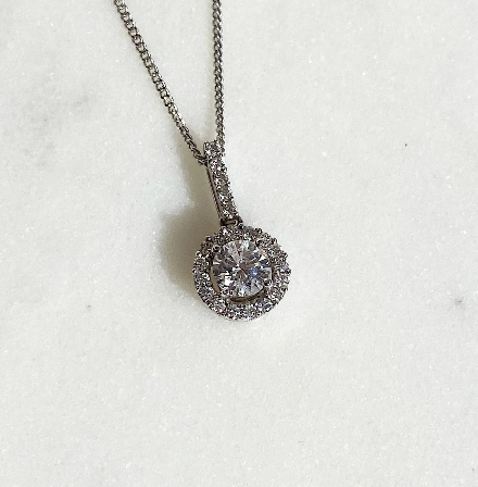 Khloe Round Diamond Pendant