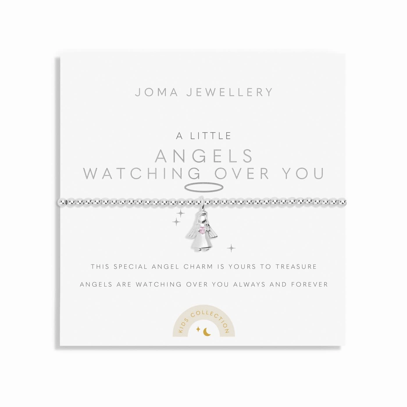 Kids A Little Angels Watching Over You Silver Plated Bracelet C770