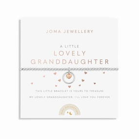 Kids A Little Lovely Granddaughter Silver Rose Gold Plated Bracelet C768