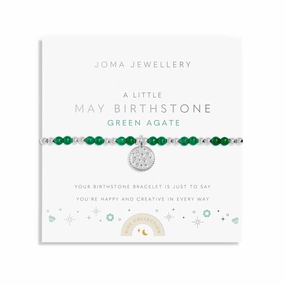 Kids A Little May Birthstone Silver Plated Bracelet C786