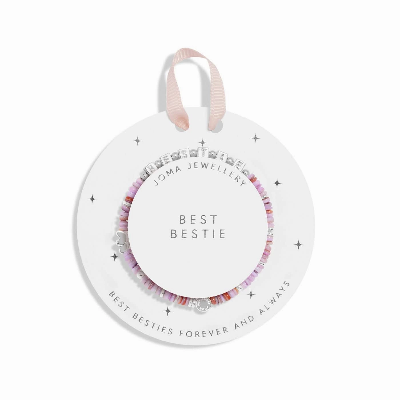 Kids Happy Little Moments Best Bestie Silver Plated Bracelet C735