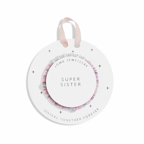 Kids Happy Little Moments Super Sister Silver Plated Bracelet C739