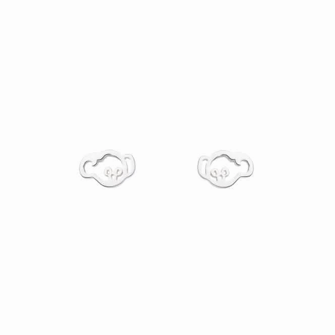 Koala Face Stud Earrings 4358HP