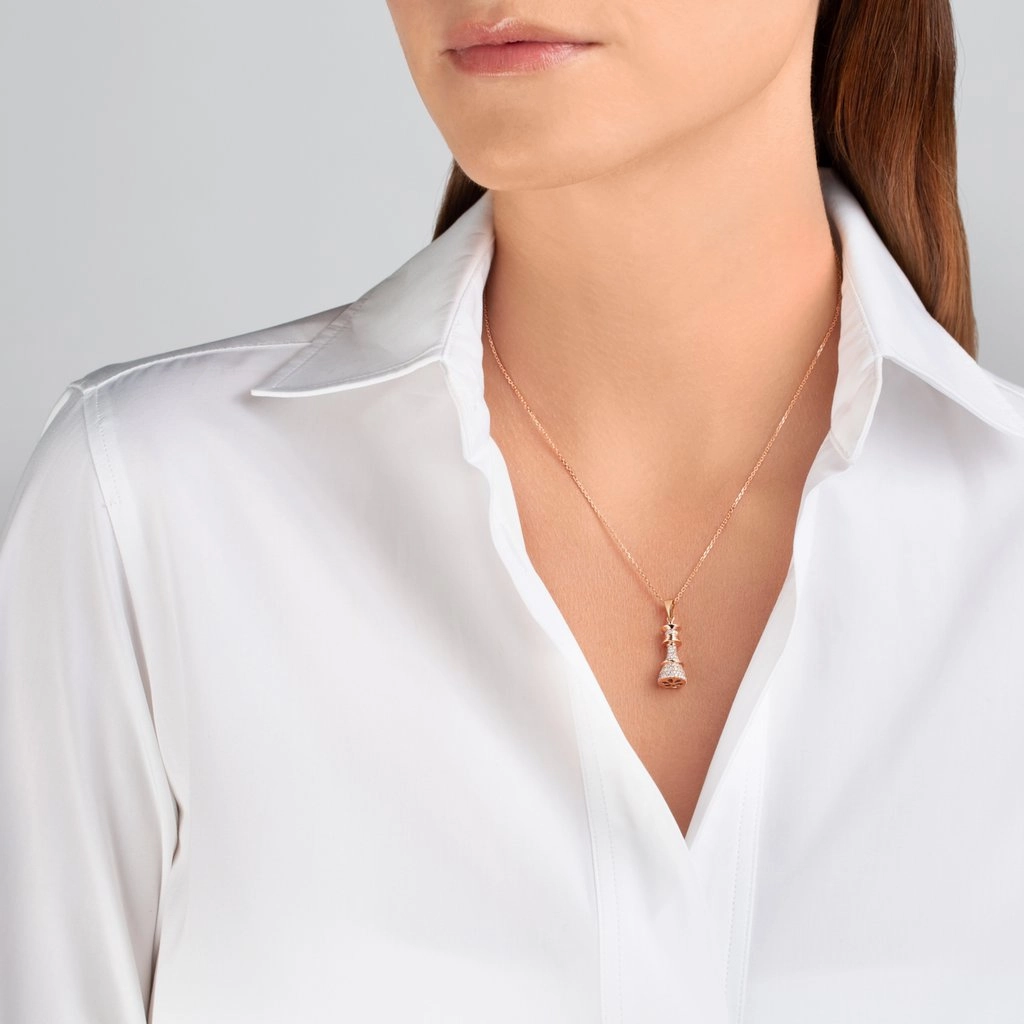 Ksenia Mirella The Queen 18ct White Gold 4.00ct Diamond Pave Necklace