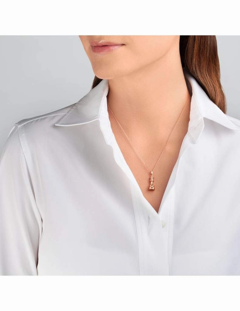 Ksenia Mirella The Queen White Gold 0.10ct Diamond Chess Necklace