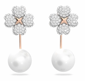 Latisha White Flower Earrings