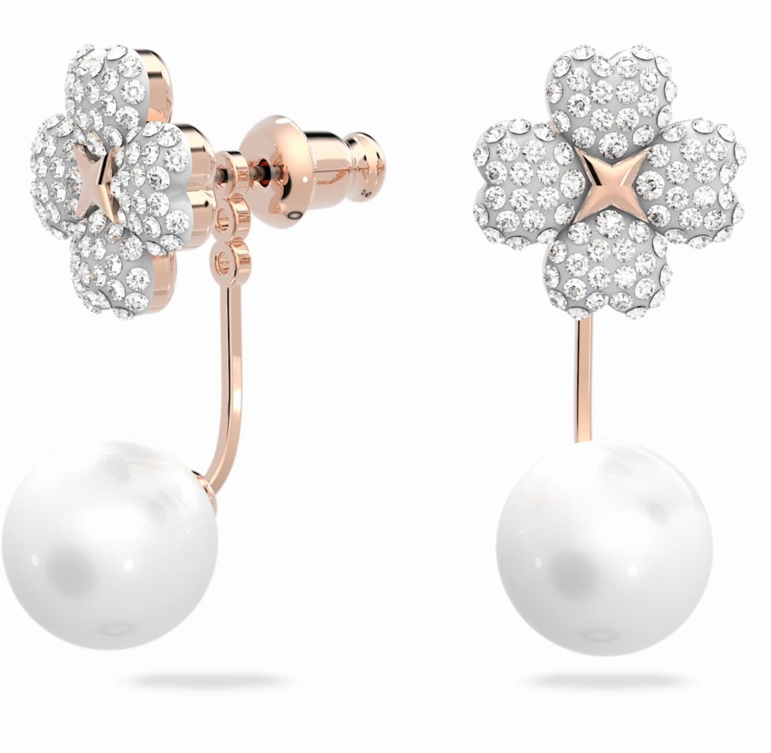 Latisha White Flower Earrings