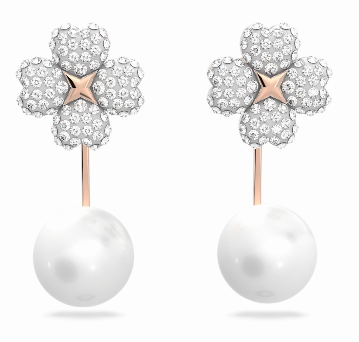 Latisha White Flower Earrings
