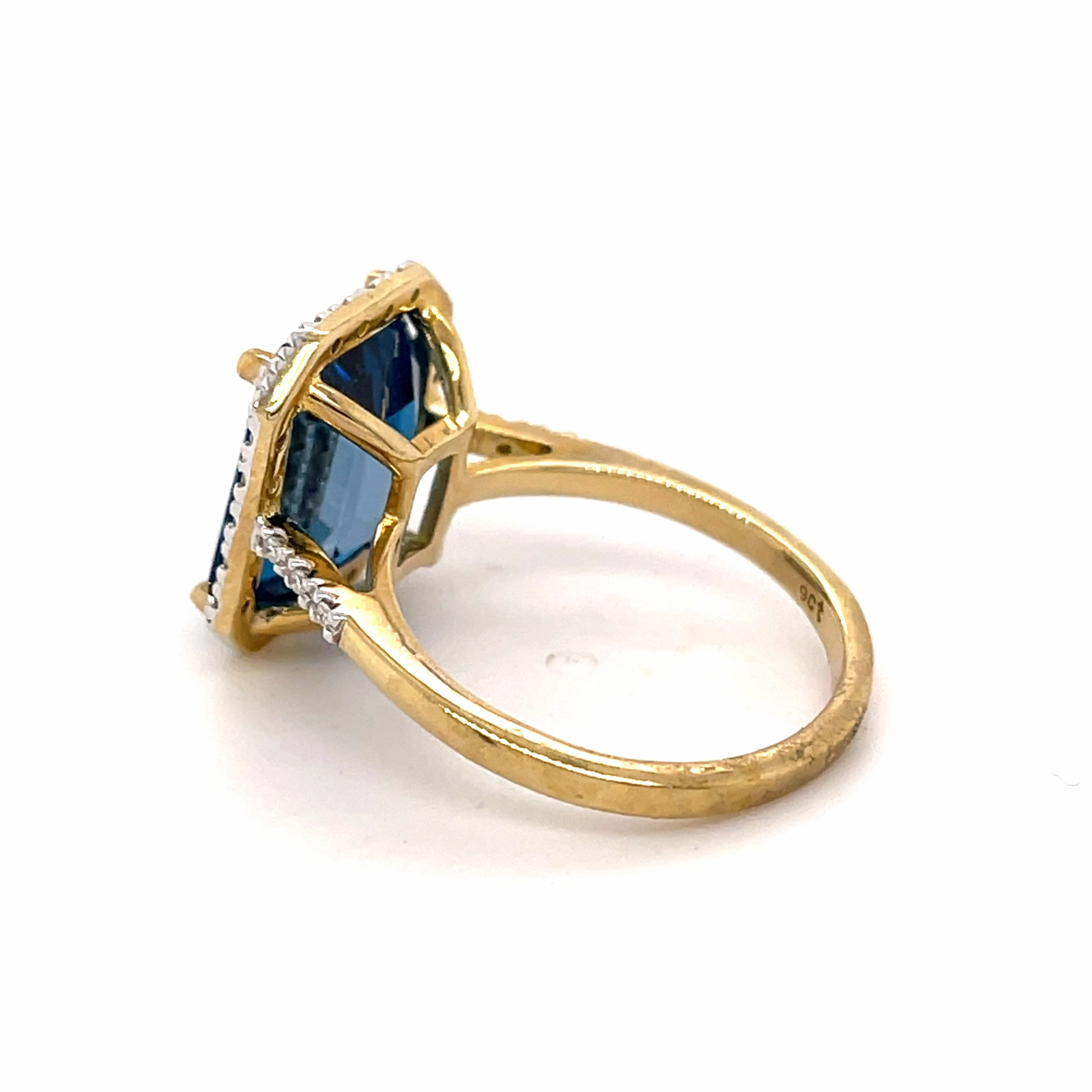 Lewisham London Blue Topaz Ring