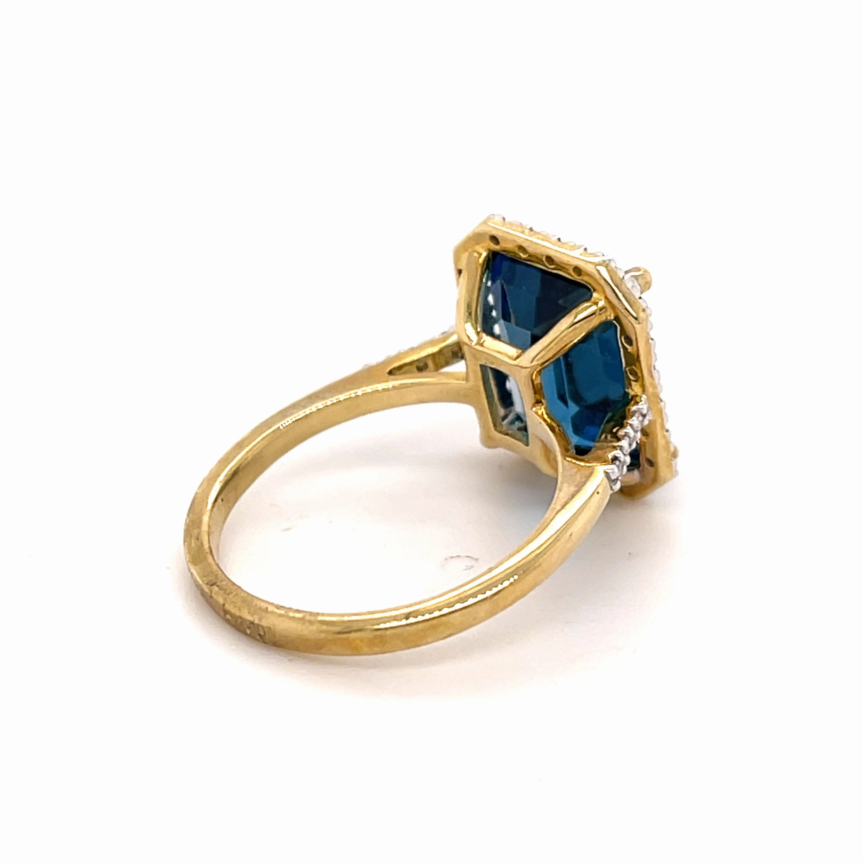 Lewisham London Blue Topaz Ring