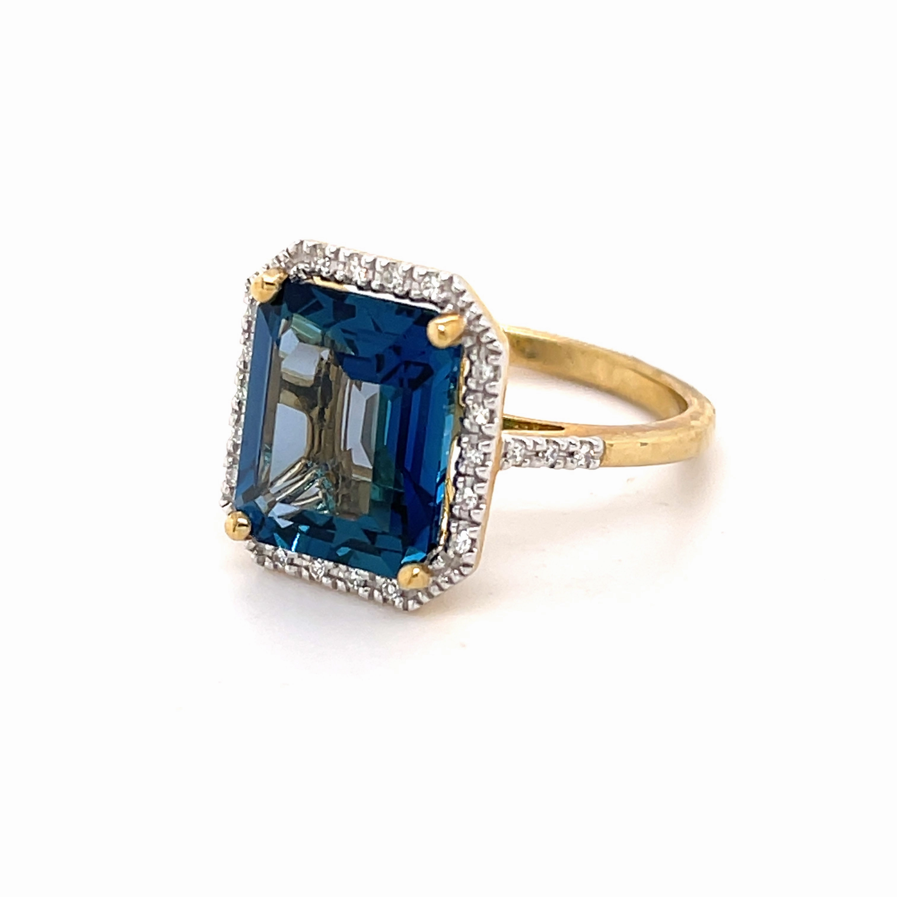 Lewisham London Blue Topaz Ring