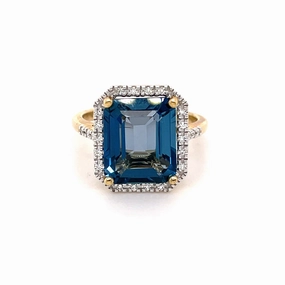 Lewisham London Blue Topaz Ring