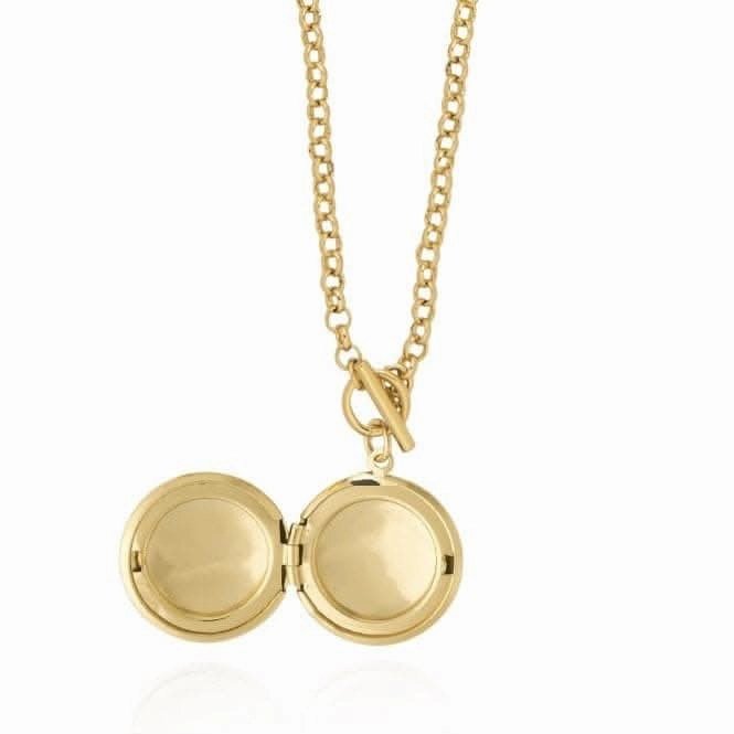 Life Lockets Gold Round Locket 50cm Necklace 4513