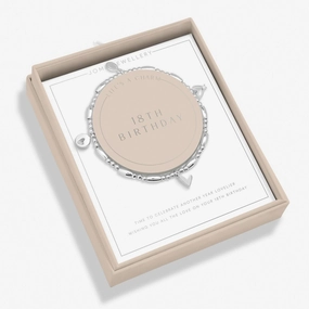Life's A Charm 18th Birthday Silver Plated Bracelet 8130
