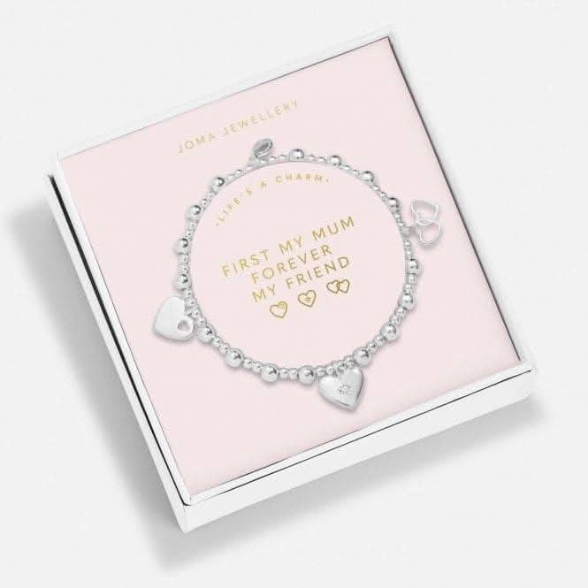 Life's A Charm First My Mum Forever My Friend Silver Plated 17.5cm Bracelet 6910
