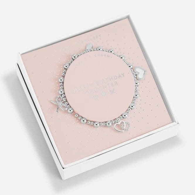 Life's A Charm Happy Birthday Daughter Silver Charm 17.5cm Bracelet 6167