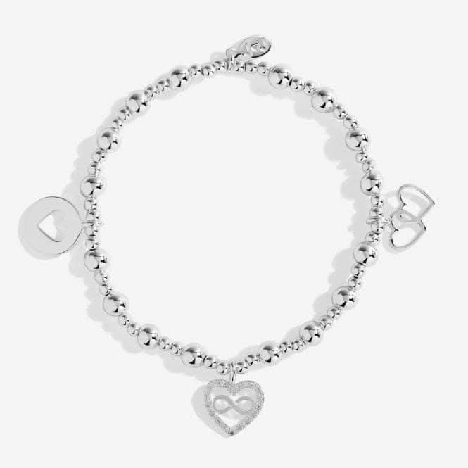 Life's A Charm Lovely Friend Silver Charm 17.5cm Stretch Bracelet 5317